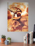 Escanor Back View Sun Art Anime Poster