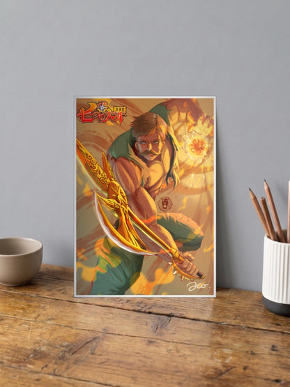 Escanor Rhitta Sword Art Anime Poster