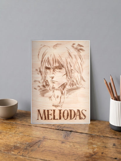 Meliodas Woodburn Sketch Anime Poster