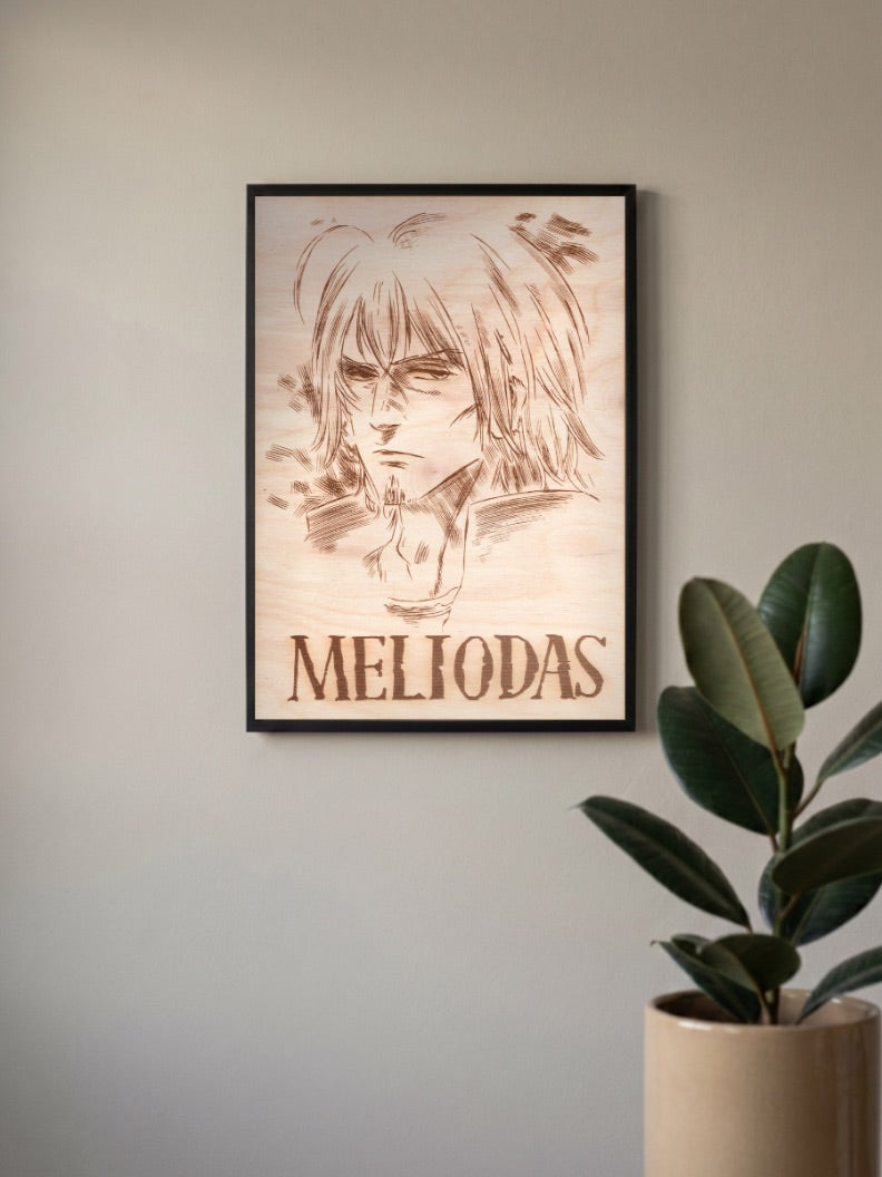 Meliodas Woodburn Sketch Anime Poster
