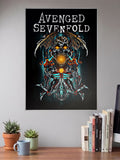 Avenged Sevenfold Deathbat Art Metal Bands Poster