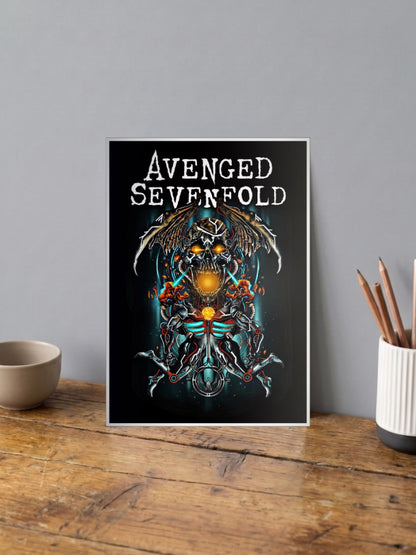 Avenged Sevenfold Deathbat Art Metal Bands Poster
