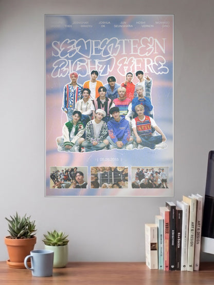 Seventeen Right Here Poster Kpop Poster