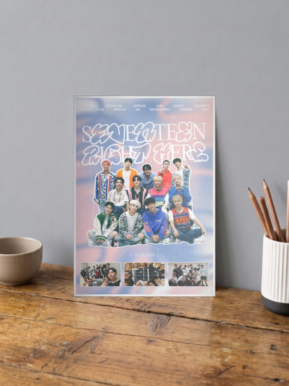 Seventeen Right Here Poster Kpop Poster