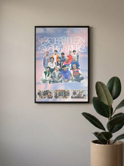 Seventeen Right Here Poster Kpop Poster