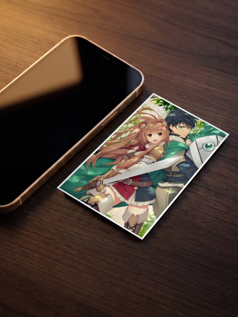 Naofumi And Raphtalia Poster Anime Poster