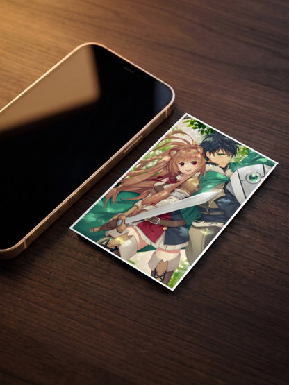 Naofumi And Raphtalia Poster Anime Poster