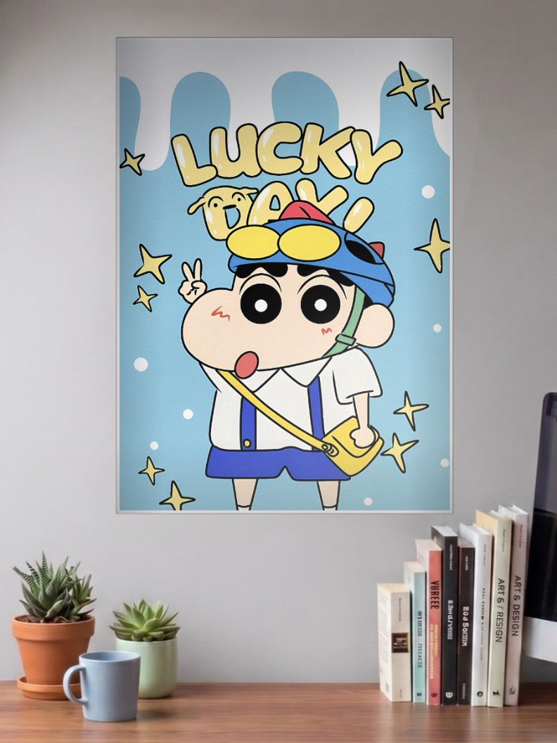 Shin Chan Lucky Day Poster Anime Poster