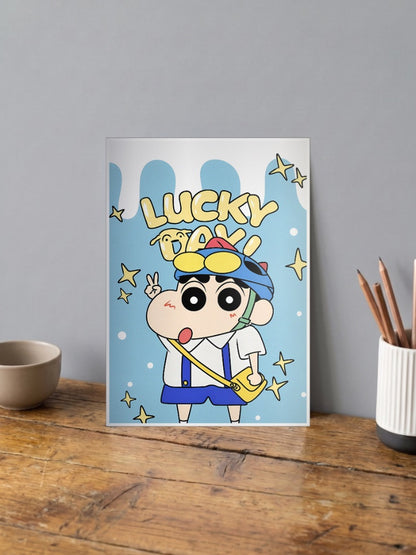 Shin Chan Lucky Day Poster Anime Poster