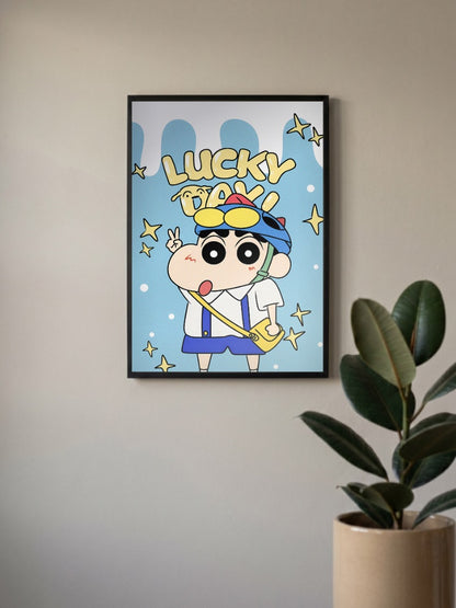 Shin Chan Lucky Day Poster Anime Poster