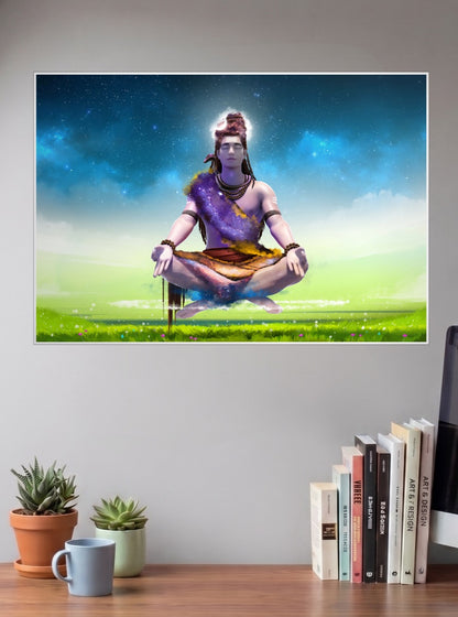 Shiva Meditation Gods Poster