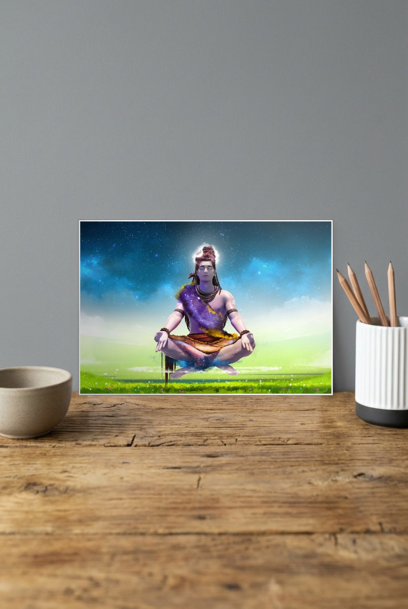Shiva Meditation Gods Poster