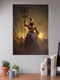 Lord Shiva Riding Nandi Gods Poster