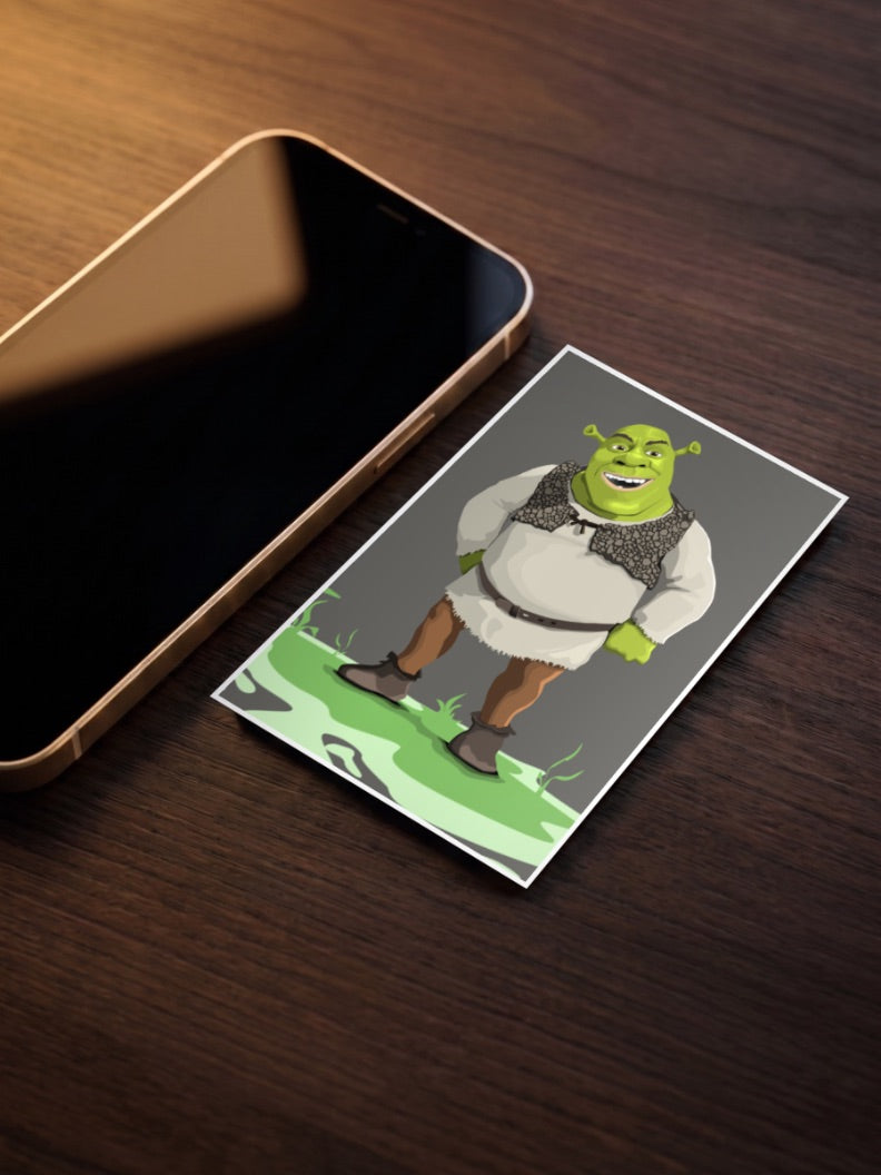 Shrek Classic Standing Portrait Cartoon Poster