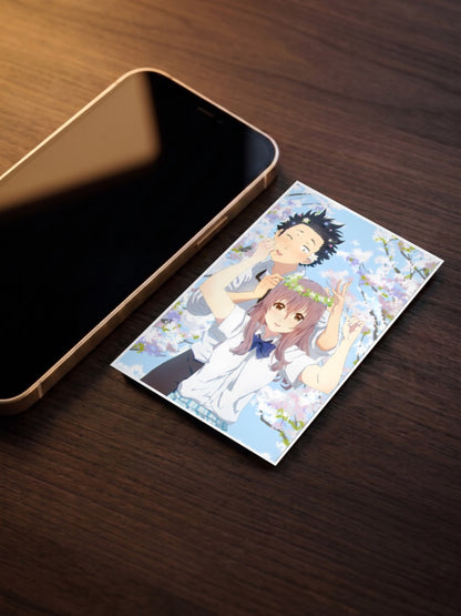 Shoya And Shoko Blossoms Anime Poster