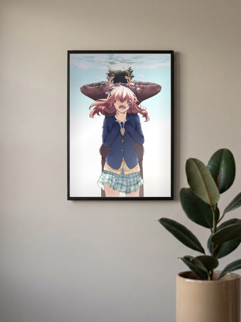 Shoya And Shoko Underwater Anime Poster