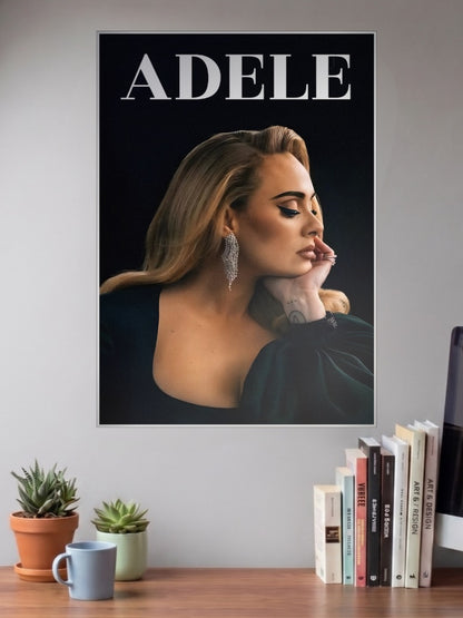 Adele Elegant Portrait Poster Singers Poster