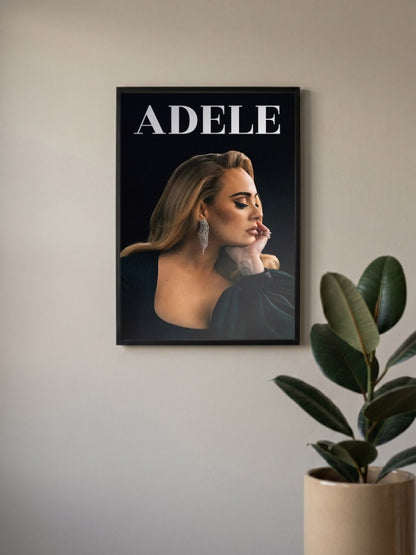 Adele Elegant Portrait Poster Singers Poster