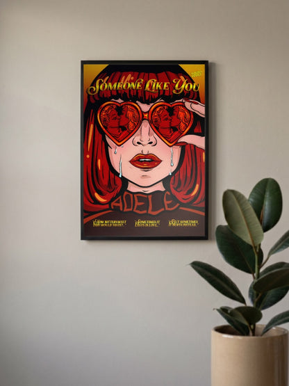 Adele Someone Like You Art Singers Poster