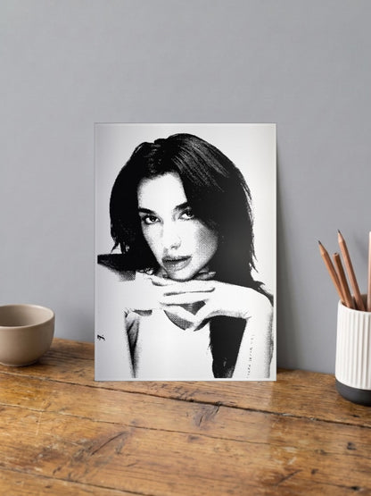 Halftone Singer Portrait Singers Poster