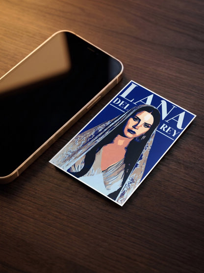 Lana Del Rey Veil Portrait Singers Poster