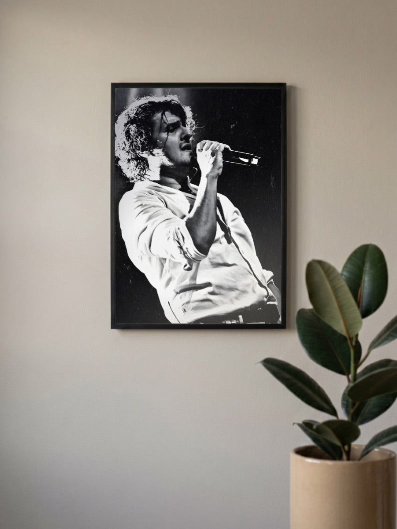 Curly Hair Singer Live Shot Singers Poster
