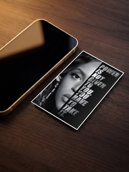 Beyonce Power Quote Poster Singers Poster