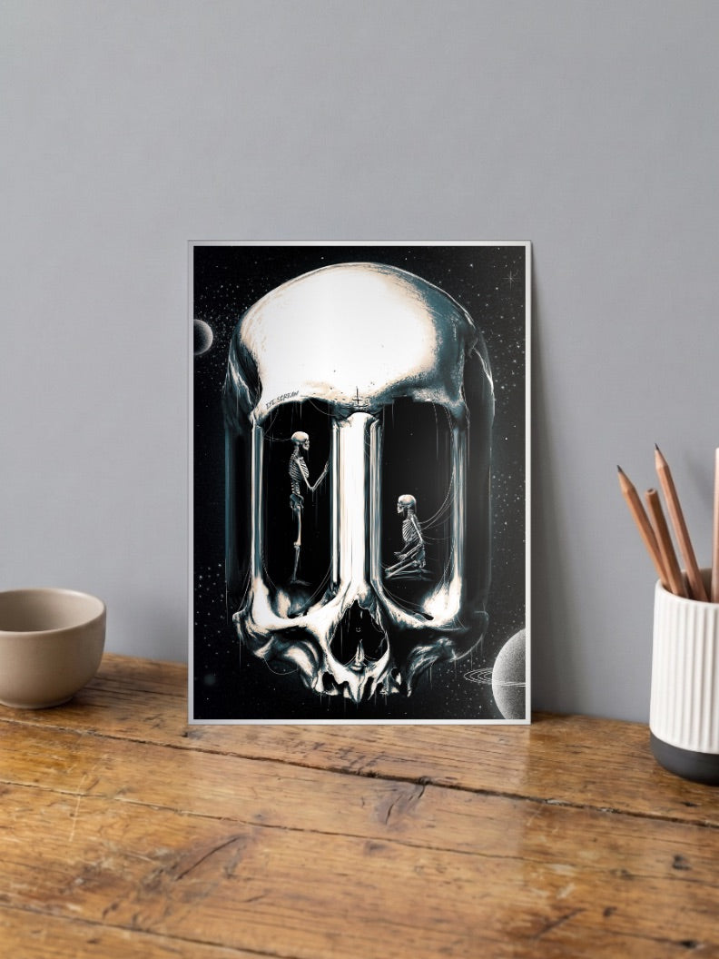 Eye Scream Skull Poster