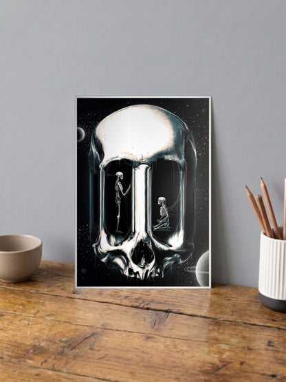 Eye Scream Skull Poster
