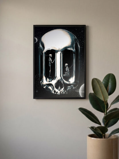 Eye Scream Skull Poster