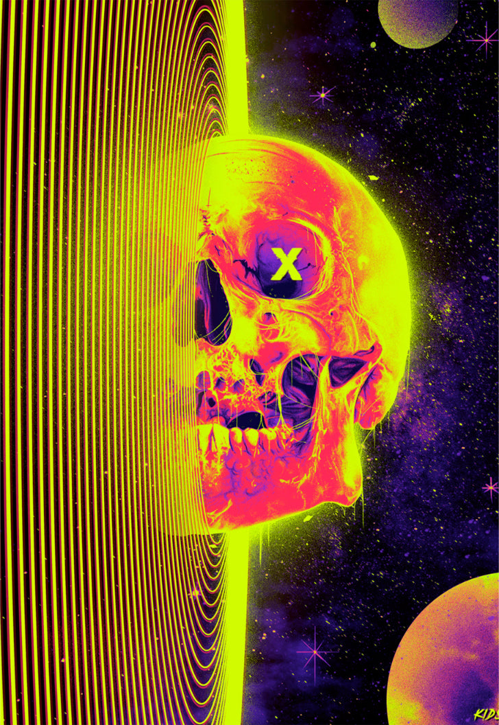 Skull Universe Poster