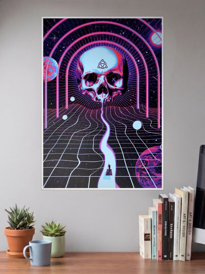 Cosmic Terror Skull Poster