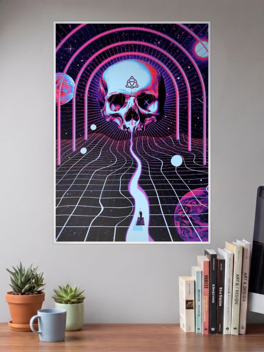 Cosmic Terror Skull Poster