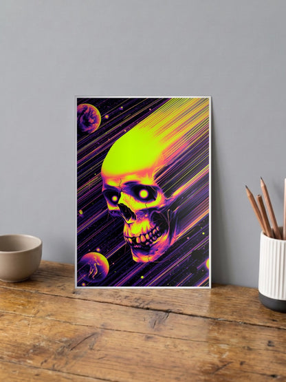 Skull Space Poster