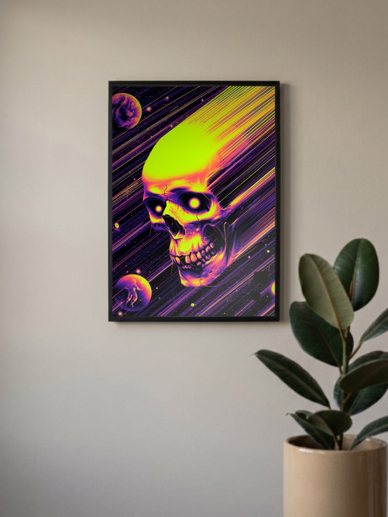 Skull Space Poster
