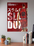 Hanamichi Sakuragi Jersey Art Anime Poster