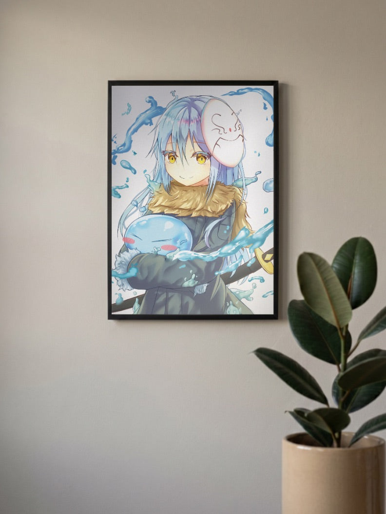 Rimuru Cracked Mask Portrait Anime Poster