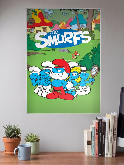 The Smurfs Village Poster Cartoon Poster