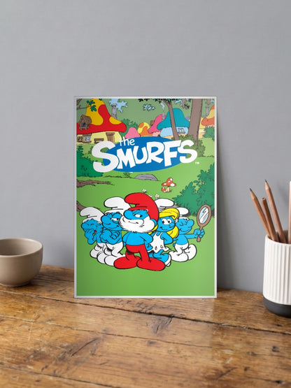 The Smurfs Village Poster Cartoon Poster