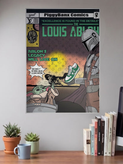 Mandalorian Louis Abloh Art Sneaker Poster