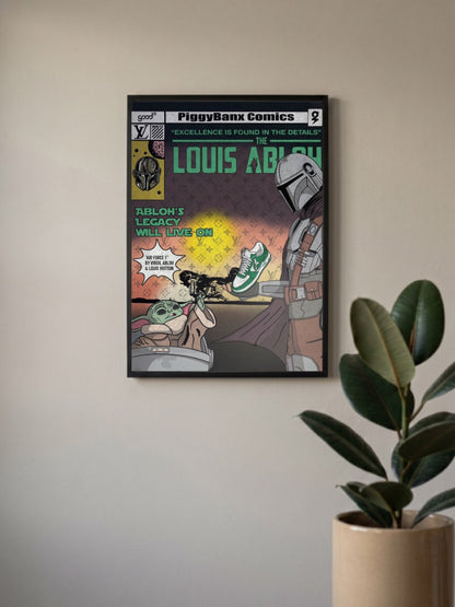 Mandalorian Louis Abloh Art Sneaker Poster