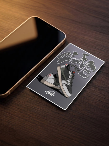 Travis Scott Olive Sneaker Art Sneaker Poster