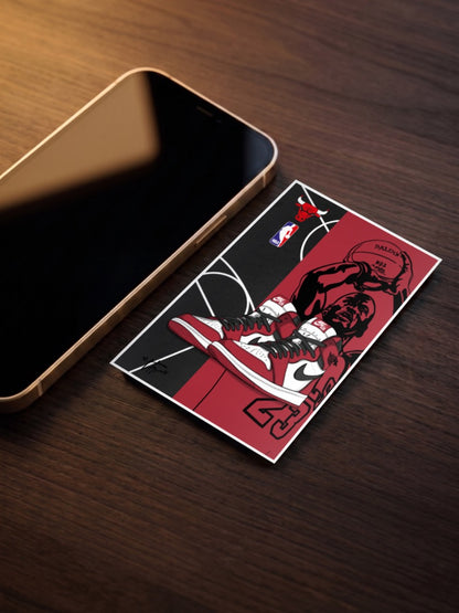 Bulls Jordan Sneaker Art Sneaker Poster