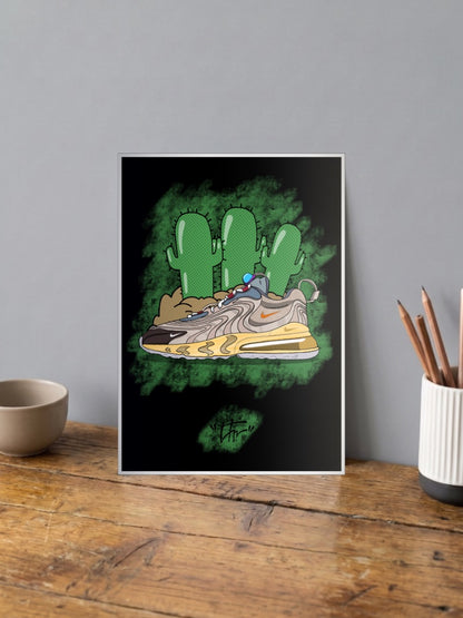 Nike Air Max Cactus Art Sneaker Poster