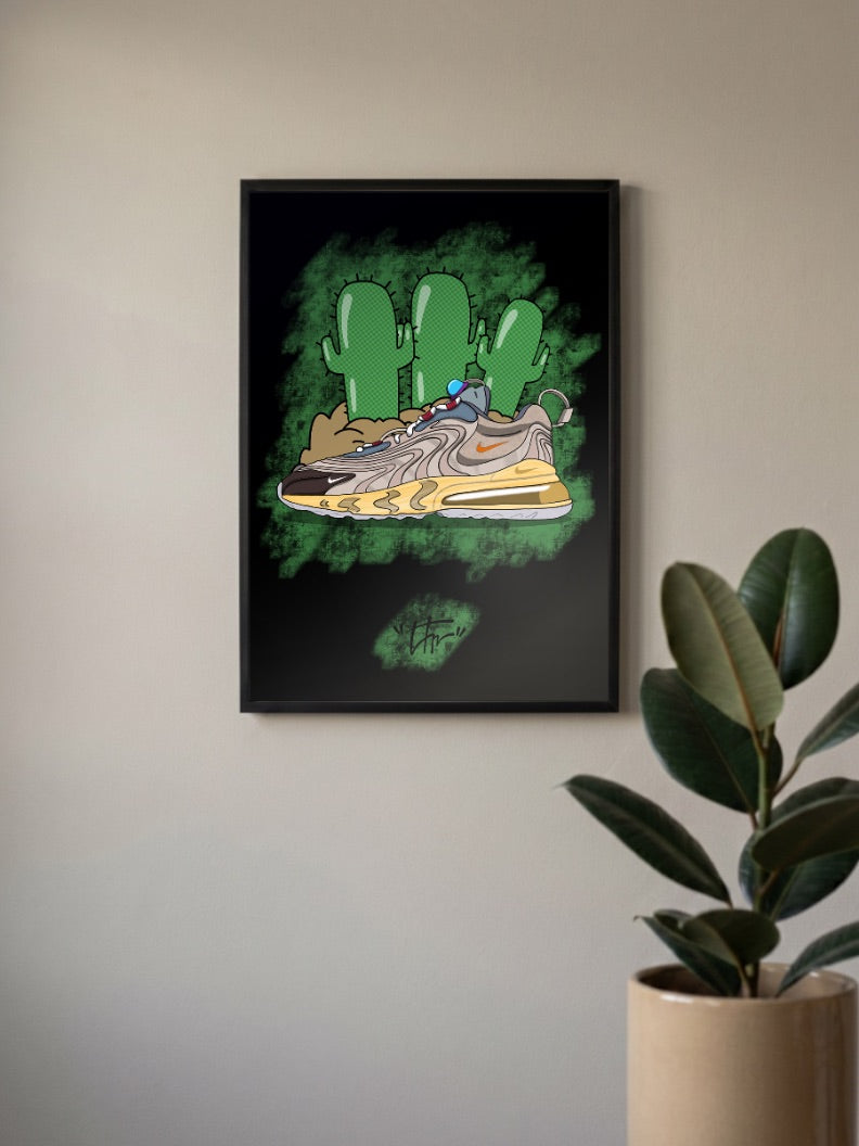 Nike Air Max Cactus Art Sneaker Poster