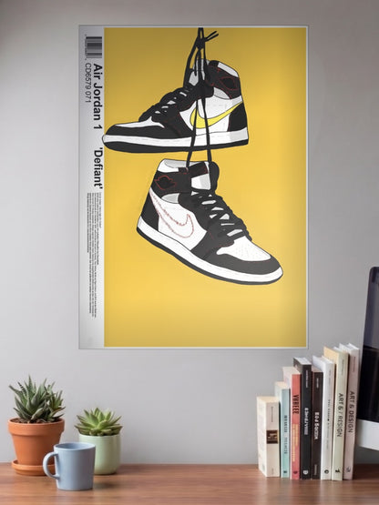 Jordan 1 Defiant Sneaker Art Sneaker Poster