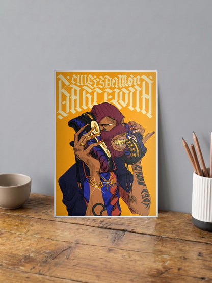Barcelona Sneaker Culture Art Sneaker Poster