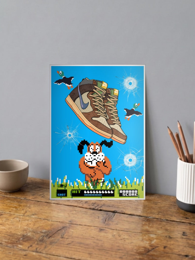 Nike Duck Hunt Sneaker Art Sneaker Poster