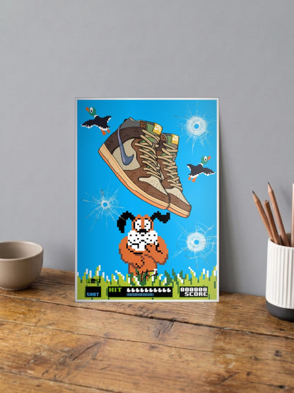 Nike Duck Hunt Sneaker Art Sneaker Poster