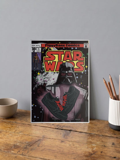 Darth Vader Sneaker Comic Art Sneaker Poster